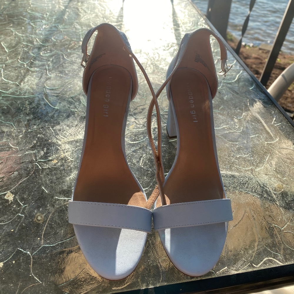 light blue madden girl heels